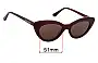 Sunglass Fix Ersatzgläser für Ochre Lane Isla Cocoa - 51mm Wide 