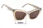 Sunglass Fix Replacement Lenses for Oroton  Kane - 50mm Wide 