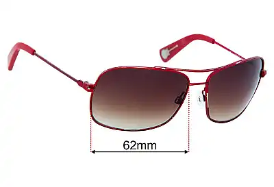 Paul Smith PS 840 Lentes de Repuesto 62mm wide 
