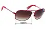 Sunglass Fix Replacement Lenses for Paul Smith PS 840 - 62mm Wide 