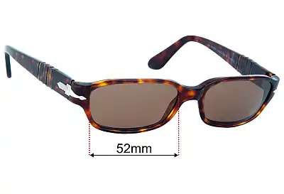 Persol 2602-S Replacement Lenses 52mm wide 