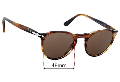 Persol 3286-S Replacement Lenses 49mm wide 