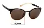 Sunglass Fix Replacement Lenses for Police Game 6 SPL 162 - 50mm Wide 