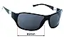 Sunglass Fix Replacement Lenses for Police S1671 - 69mm Wide 