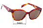 Sunglass Fix Replacement Lenses for Prada VPR20Z - 54mm Wide 