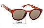 Sunglass Fix Replacement Lenses for Quiksilver Eliminator - 51mm Wide 