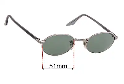 Ray-Ban B&L W2319 Lentes de Repuesto 51mm wide 