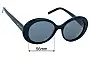 Sunglass Fix Replacement Lenses for Saint Laurent  SL 419 - 56mm Wide 
