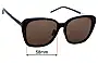 Sunglass Fix Replacement Lenses for Saint Laurent  SL M78/F - 58mm Wide 