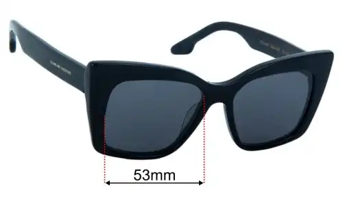 Scanlan Theodore Feline Square Replacement Lenses 53mm wide 