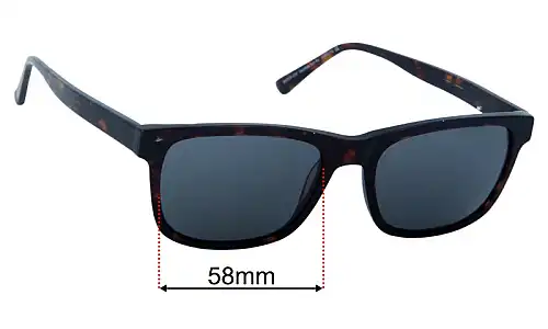 Sunglass Fix Replacement Lenses Specsavers Saunton Sun Rx - 58mm Wide 