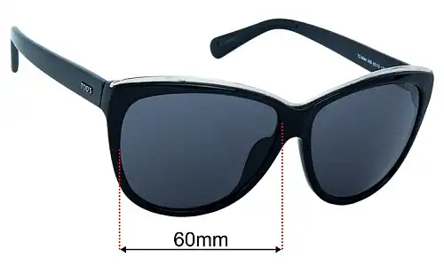 Tod's TO 9094 Replacement Lenses 60mm wide 
