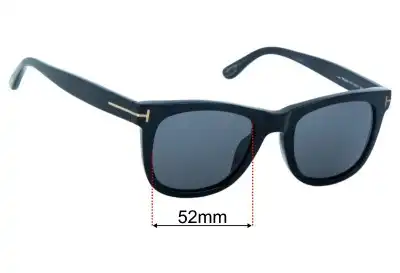 Tom Ford Leo TF9336 Replacement Lenses 52mm wide 