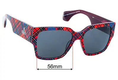 Vivienne Westwood Sun Rx 01 Replacement Lenses 56mm wide 