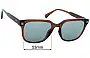 Sunglass Fix Lentes de Repuesto para WMP Eyewear Woods - 53mm Wide 