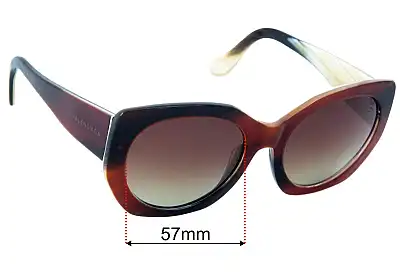 Balenciaga BA 0017 Replacement Lenses 57mm wide 