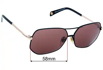 Balmain BL1508S Replacement Lenses 58mm wide 