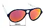 Sunglass Fix Replacement Lenses for Baruffaldi Italy - 58mm Wide 