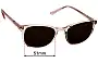 Bill Bass Giselle Replacement Sunglass Lenses - 51mm  
