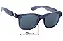 Sunglass Fix Replacement Lenses for Blenders Royal Blitz - 55mm Wide 