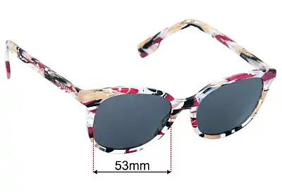 Burberry B 2291 Replacement Lenses 53mm wide 