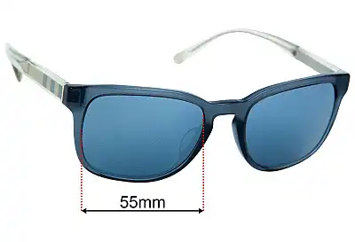 Burberry B 4222-F Replacement Lenses 55mm wide 