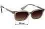 Sunglass Fix Lentes de Repuesto para Burberry B 4481-D - 54mm Wide 
