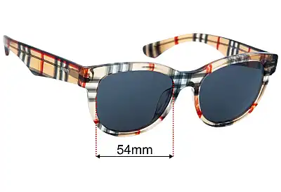 Burberry B 4432-U Replacement Lenses 54mm wide 