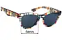 Sunglass Fix Replacement Lenses for Burberry B 4432-U - 54mm Wide 