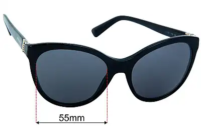 Bvlgari 8197 Replacement Lenses 55mm wide 