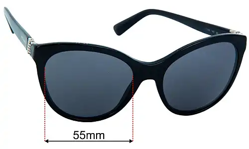 Bvlgari 8197 Sunglass Replacement Lenses - 55mm 
