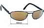 Carrera Ionian Replacement Lenses 60mm wide 