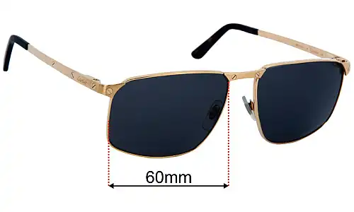 Cartier CT0322S Replacement Lenses 60mm wide 