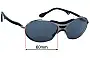 Sunglass Fix Replacement Lenses for Cebe Cecchinel Big Fit CB0496 - 63mm Wide 