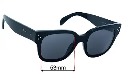 Celine CL 50066I Replacement Lenses 53mm wide 