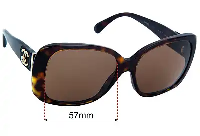 Chanel 5234-Q Replacement Lenses 57mm wide 