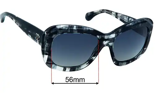 Chanel 5324 Replacement Lenses 56mm wide 