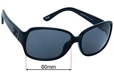 Chanel Mod 1645 Replacement Lenses 60mm wide 
