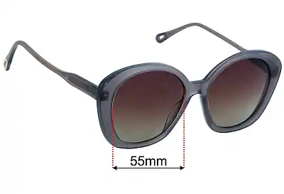 Chloe CH 0081S Lentes de Repuesto 55mm wide 