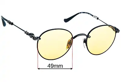 Chrome Hearts Bubba - A Replacement Lenses 49mm wide 