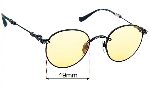 Chrome Hearts Bubba - A Replacement Lenses 49mm wide 