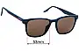 Converse CV5044 Replacement Lenses 53mm wide 