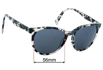 Country Road CR Sun Rx 29 Replacement Lenses 56mm wide 
