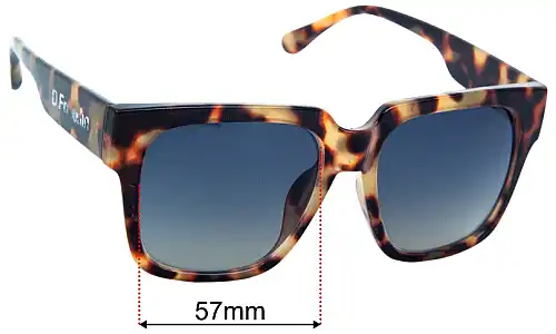 D.Franklin Dunar Replacement Lenses 57mm wide 
