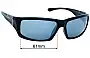 Sunglass Fix Replacement Lenses for Dirty Dog Tripe - 61mm Wide 