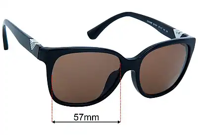 Emporio Armani EA4038/F Replacement Lenses 57mm wide 