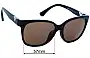 Sunglass Fix Replacement Lenses for Emporio Armani EA4038/F - 57mm Wide 