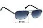 Sunglass Fix Replacement Lenses for Ermenegildo Zegna EZ 0012 - 61mm Wide 