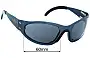 Sunglass Fix Replacement Lenses for Gatorz USA 1 - 60mm Wide 