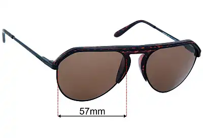 Givenchy SGV412 Replacement Lenses 57mm wide 